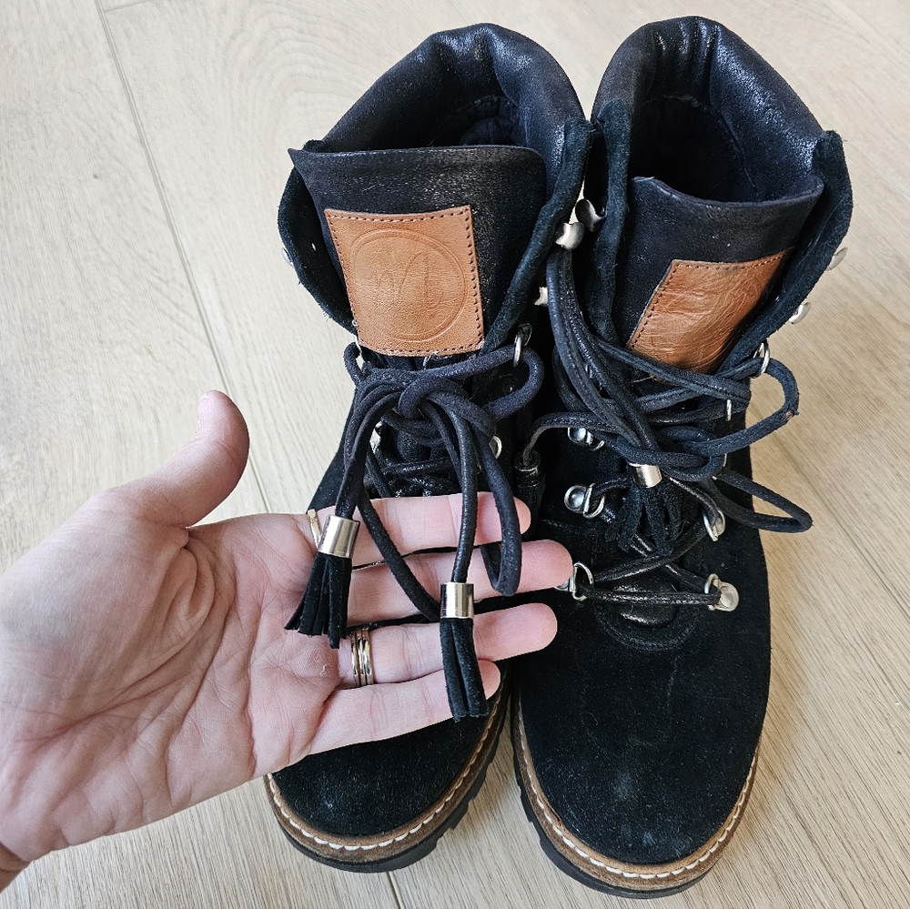Free People x Coconuts Matisse Lug Sole Hiker Citywalk Lace Up Boots - Picture 4 of 10